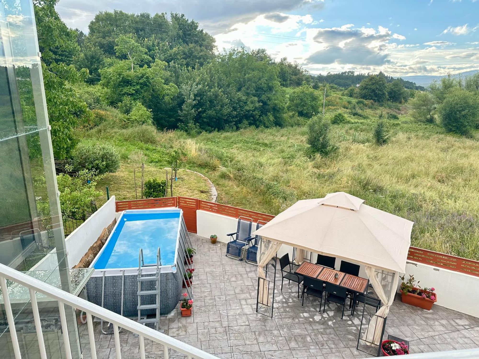 Casa La Oveja Negra, Con Piscina Padrenda Exterior foto